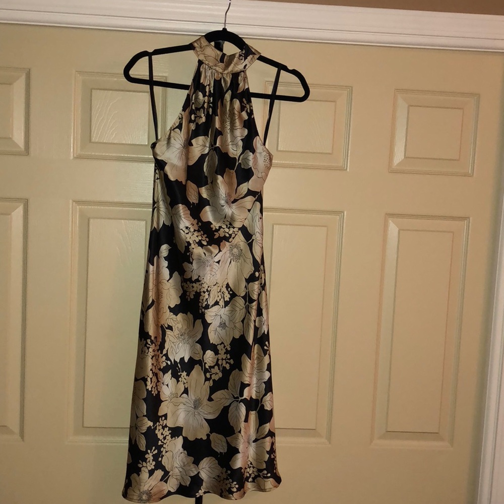 Silk halter dress